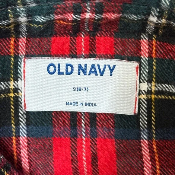 EUC Old Navy Boys Flannel Shirt - Picture 5 of 5